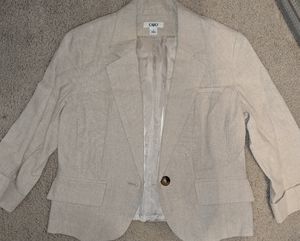 Cato - Khaki / Tan blazer Jacket - one button front - small
